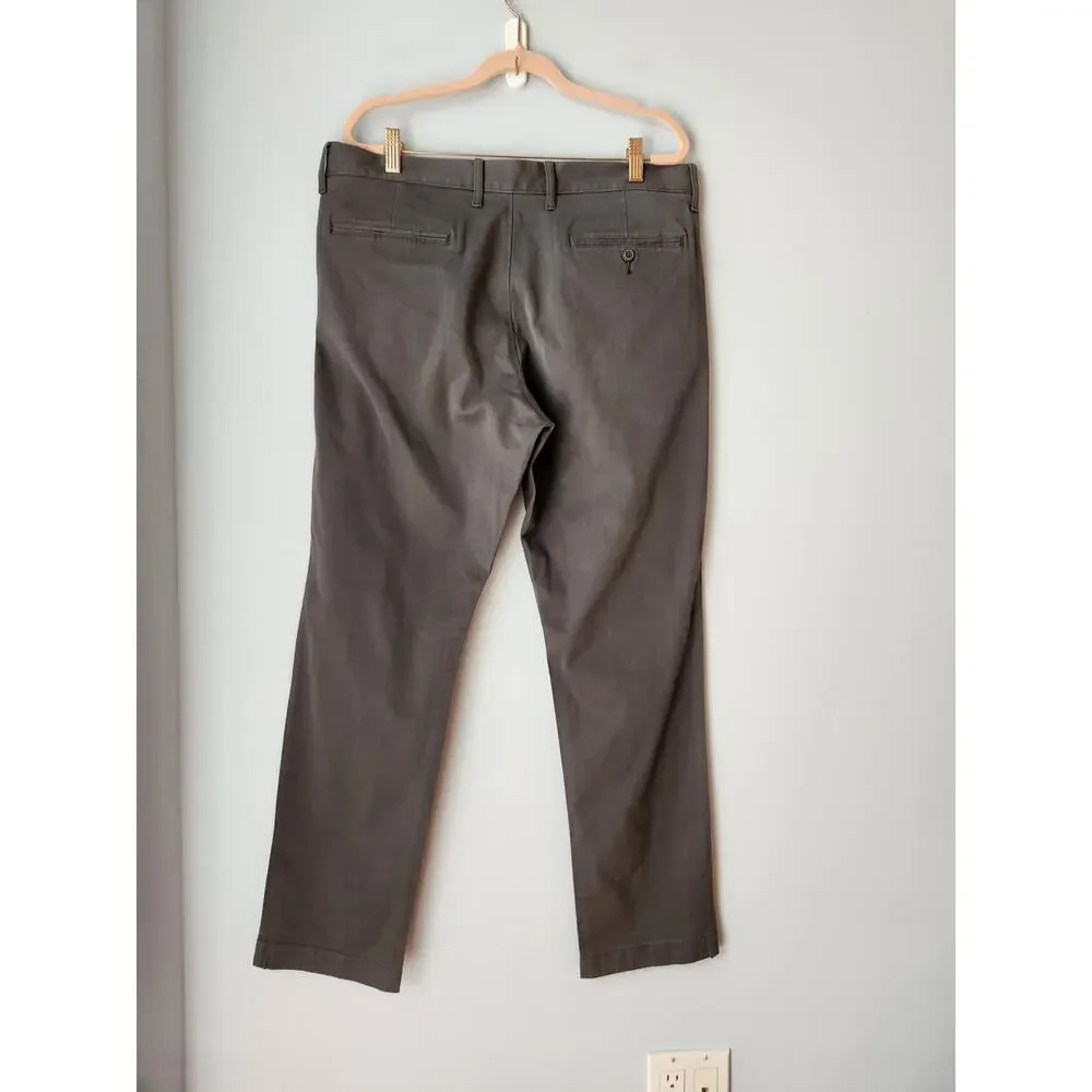 NWOT J. Crew Men's 770™ Straight-Fit Stretch Chino Pant Green 34/30 *Flaw